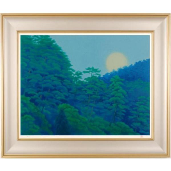 東山魁夷 月の出 絵画 風景画 秋田県田沢湖高原 和風 インテリア