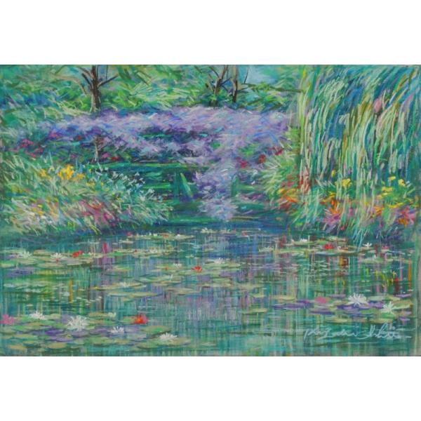 油絵 絵画 【藤のトンネル】 油絵 絵画 【藤のトンネル】 油絵 絵画【藤のトンネル】 - HR