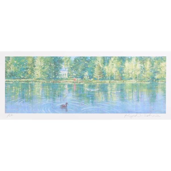 希少3枚セット 石井 清 複製画 パノラマサイズ 北欧風景 石井清 絵画 絵 版画 ジークレー アウランコ 北欧 フィンランド 国立