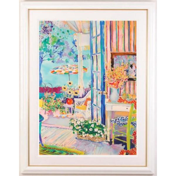 美品 ジェニファー・マークス コテージ オブ トゥペロコート シルクスクリーン ジェニファー・マークス コテージ・オブ・トゥペロコート インテリア