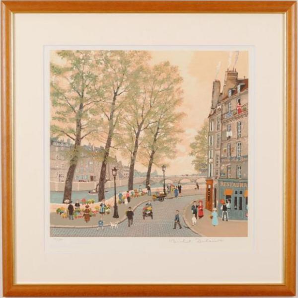 ミッシェル・ドラクロワ 私の心のパリ・春 フランス 絵画 風景画 ミッシェル・ドラクロワ 私の心のパリ・春 フランス 絵画 風景画