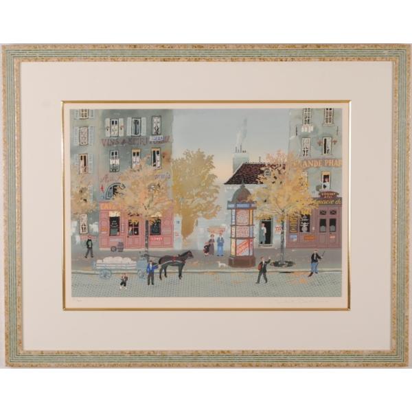 ドラクロワ　風景画　【長閑な風景画】　lithograph ドラクロワ 風景画 【長閑な風景画】 lithograph ドラクロワ