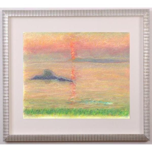 ⭕️⭕️お値下げ⭕️⭕️【新品】クレヨン画家 瀬崎正人さん 絵画 風景⭕️⭕️ agmotokawa_sesakimasahito-hinode