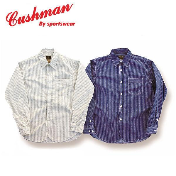 クッシュマン DIAMOND PRINT EARLY WORK SHIRTS CUSHMAN メンズ＆レディース 長袖シャツ コットン100％  25425