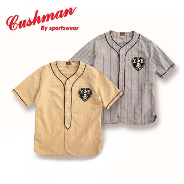 CUSHMAN（クッシュマン） ベースボールシャツ（ΣΦΕ） コットン100