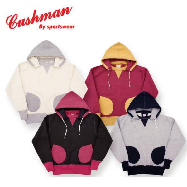 CUSHMAN（クッシュマン） ボクシングポケットツートンパーカ コットン