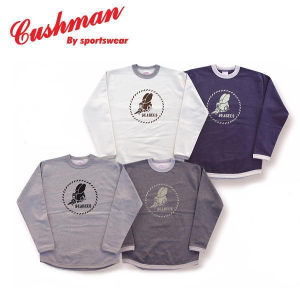 CUSHMAN（クッシュマン） パイルスウェットTEE (SEA BEES) 長袖Tシャツ