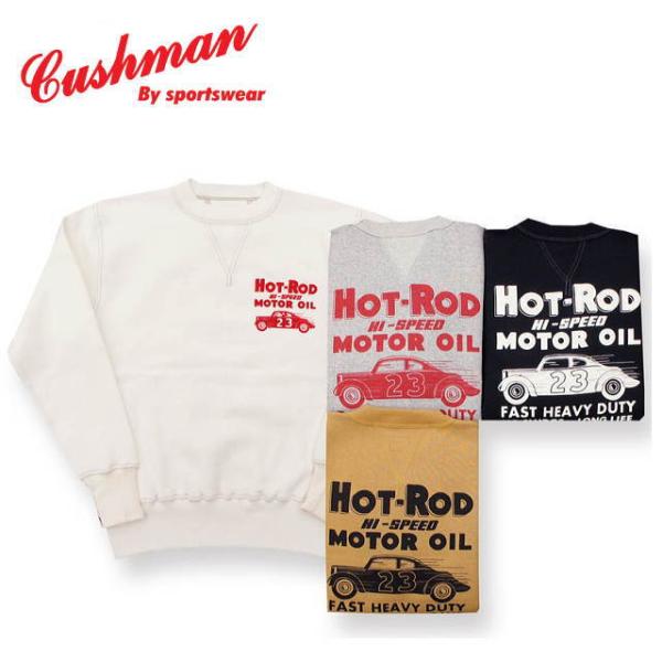 Cushman クッシュマン 両V 染み込みプリントスウェット　Lサイズ Cushman クッシュマン 両V 染み込みプリントスウェット Lサイズ