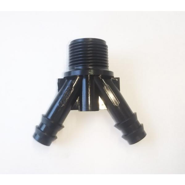 【生産国】韓国【原材料】ポリプロピレン【用途】25Aの水栓ソケットやポリパイサドルに接続し、　　　　連結ホース、または点滴ホースにつなげることが出来ます。