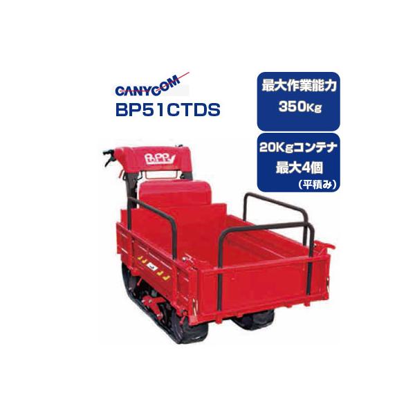 クローラー運搬車 筑水キャニコム BP51CTDS セル 箱型三方開 アシスト