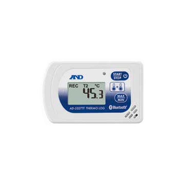 A&amp;D エー・アンド・デイ BLE 温度2CH データロガー AD-5327TT 別売の外部温度センサープローブAX-KO6692またはAX-KO6693が必要