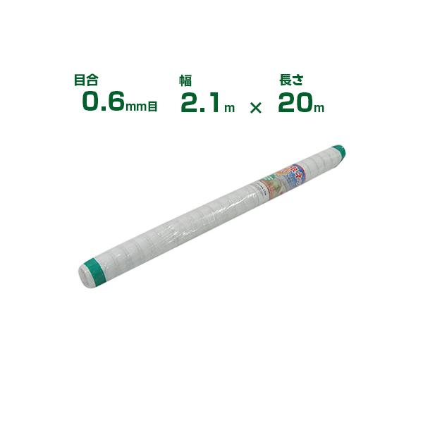 (個人宅配送OK)シンセイ 防虫ネット 0.6mm目 2.1m×20m (農業用)(園芸用)(農業資材)(家庭菜園)(防虫網)(虫よけネット)(トンネル)(210cm)