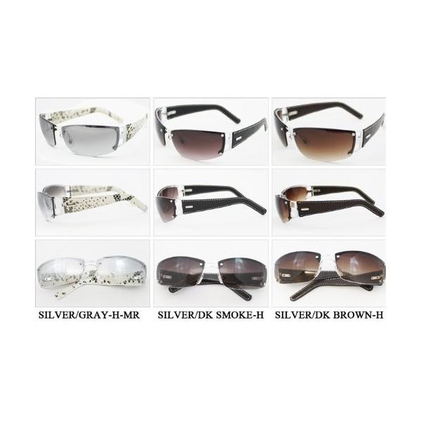 シルバー グレーハーフミラー エクサス 伊達 サングラス 送料無料限定セール中 メタル