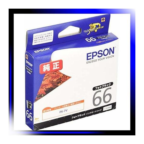 フォトブラック 人気ブレゼント Epson 純正インクカートリッジ Px 7v用ブ Icbk66
