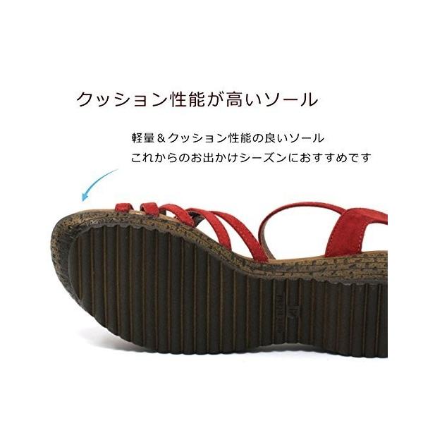 a W新作送料無料 Kando 大きいサイズ レディース 幅広 カラフルサンダル 軽量 レ