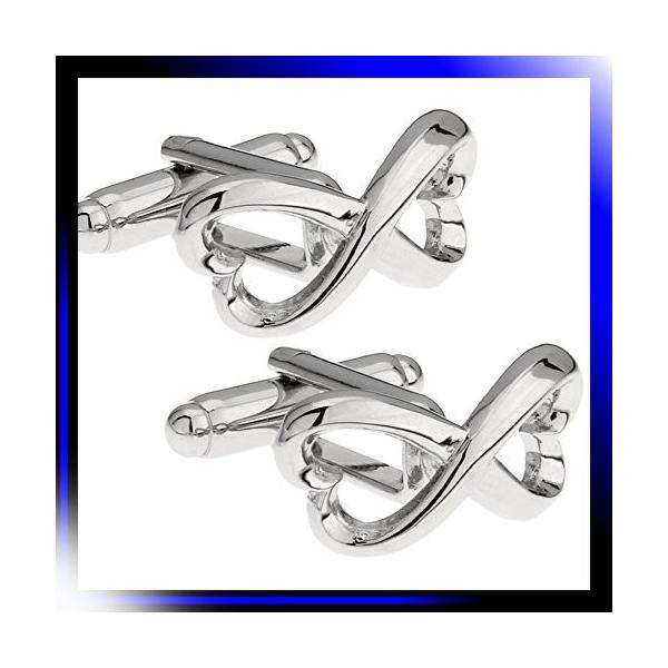 ダブル ハート カフス カフスボタン カフリンクス N Pindo Com Py