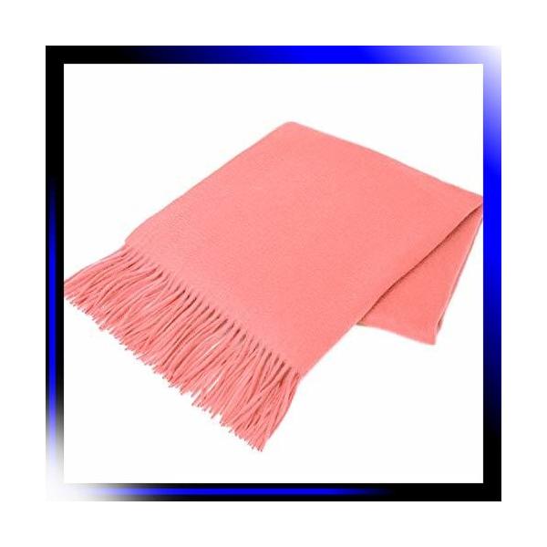 17 コーラルピンク 市販 カシミヤ カシミヤ100 フリン ストール 大判