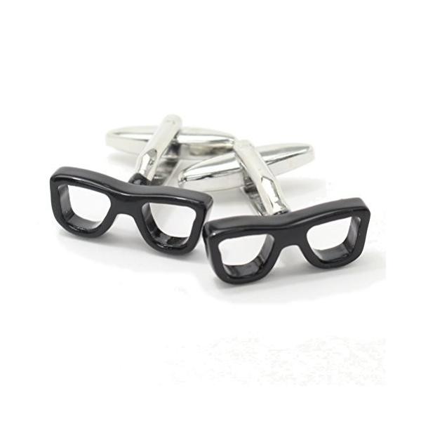 カフスマニア 新品 送料無料 めがね男子必見 黒縁眼鏡 カフ サングラスのカフス