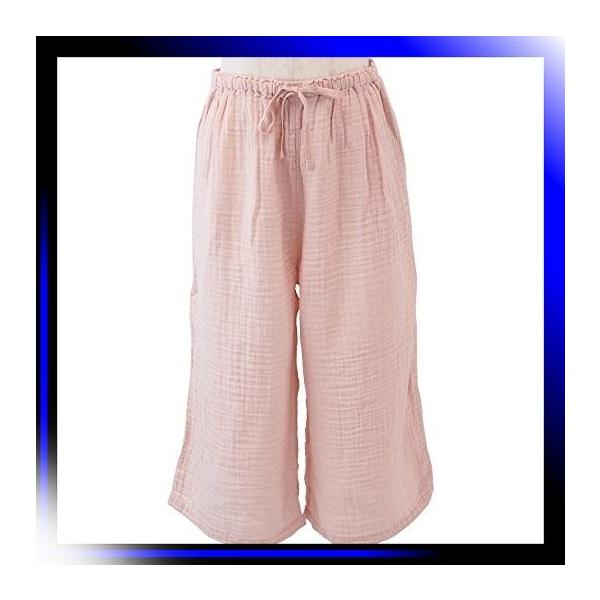 L ピンク Uchino ウチノ クレープガーゼ ガウチョパンツ レディ Pindo Com Py