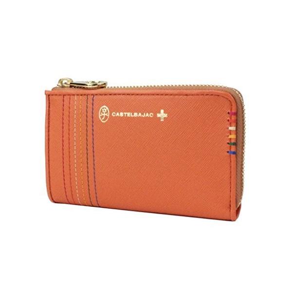 高品質新品 オレンジ カステルバジャック 財布 Sest シェスト 二つ折り財布
