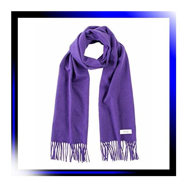 価格 交渉 送料無料 F ラベンダー のカシミヤ100 マフラー 190cm 30cm