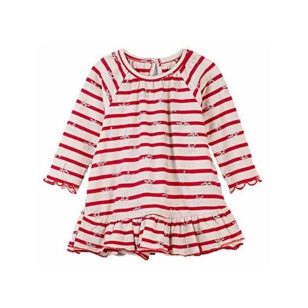 80cm 85cm ハットレイ ワンピース 送料無料 新品 雪の結晶 メタリック ボーダー