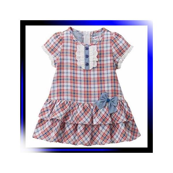 100 赤 白 ミキハウス 数量限定 Mikihouse 11 1901 9 100cm ワンピース