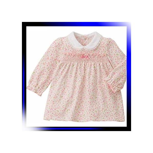 70 白 上質 ミキハウス Mikihouse 70cm ワンピース 41 1901 6