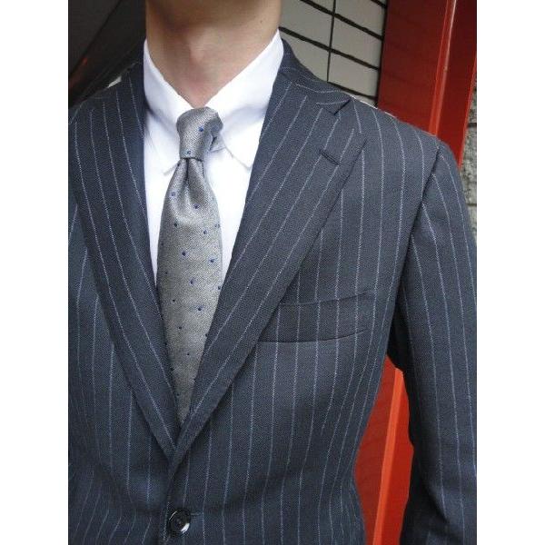 RING JACKET（リングヂャケット） AW WOOL ストライプ 三つ釦段返り 
