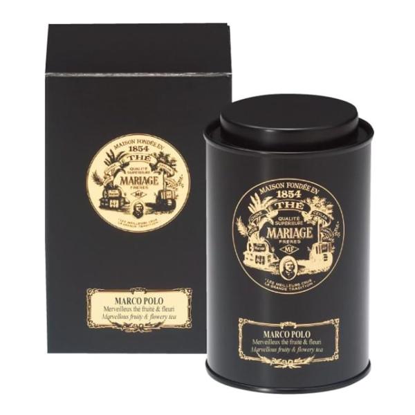 マリアージュフレール マルコポーロ 100g缶 化粧箱入り 紅茶 茶葉 ルーズリーフ フルーツ＆花の香り ギフト 手提げ袋付き