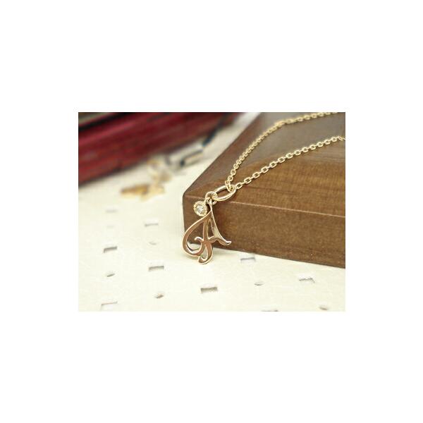 イニシャル K18 ダイヤモンド ペンダント トップ「Inizia