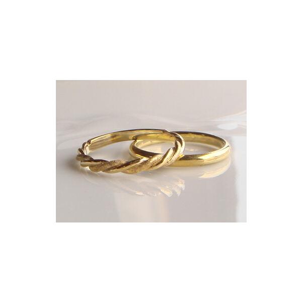 K18 ゴールド ツイスト リング「Graff - グラッフ 」 18K 18金 YG WG