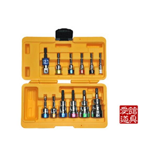 TOP/トップ工業 EHS-5524AS 電動ドリル用ショートソケットセット 12本 