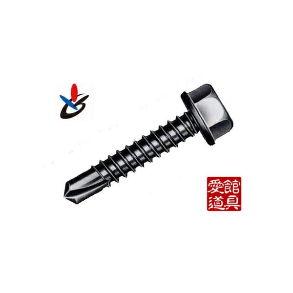 サンコーテクノ HEX-6×60 スチール製 ドリルスクリュー 6角頭 100本入