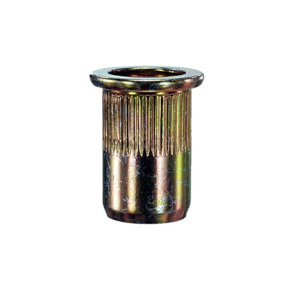 エビ【ロブテックス】 NSD-5MRPS ローレットナット スティール製(凸頭)パック入（14本入）