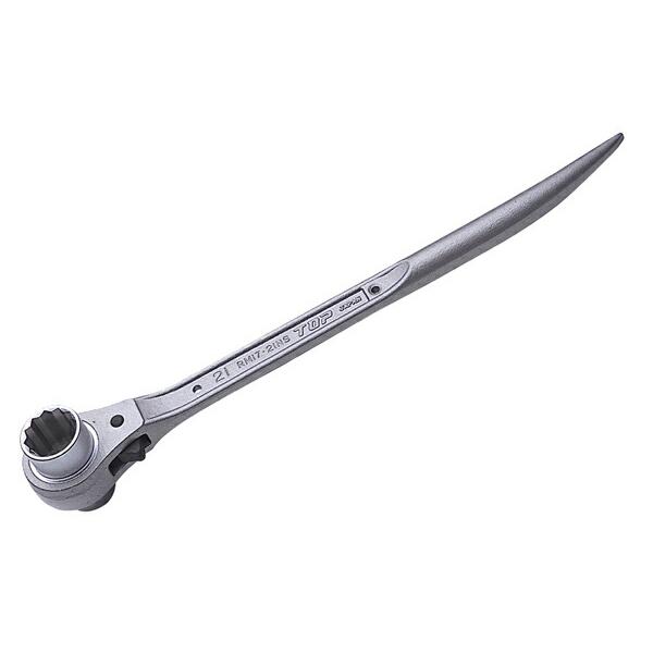 TOP/トップ工業 RM-17×19N-S シノ曲がりラチェットレンチ 17×19mm