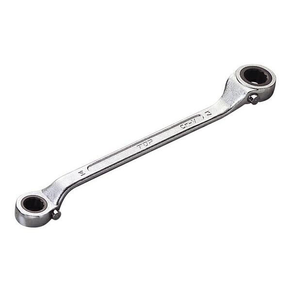 TOP/トップ工業 RW-10×13 ラチェットメガネレンチ 10×13mm : プロの