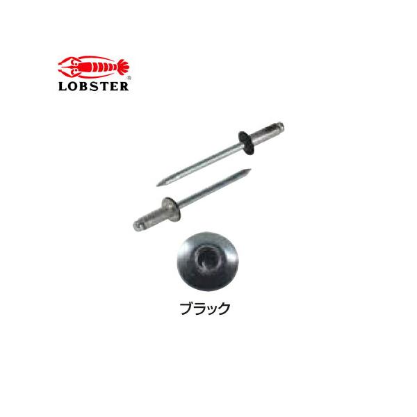 エビ/ロブテックス CNSA43BMP カラーブラインドリベット(丸頭)　ブラック　エコパック(65本入)
