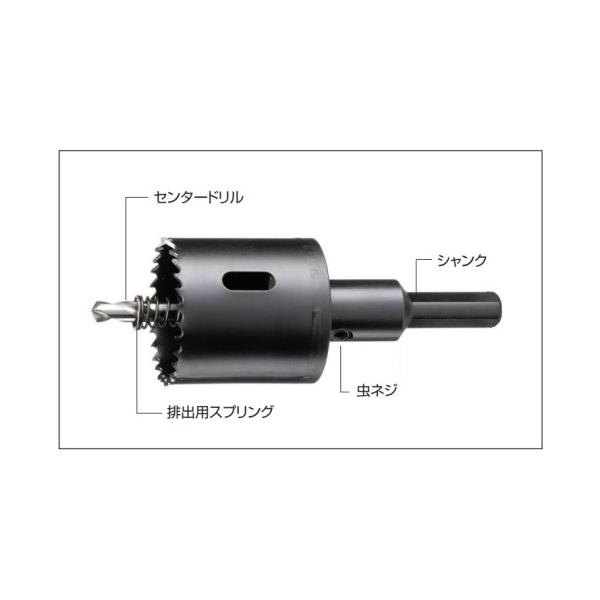 ハウスBM JN-2 ホルソーコンビ軸（6.35+10mm）ホルソー