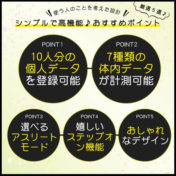 体重計 体脂肪計 体組成計 ヘルスメーター 薄型 体脂肪率 体水分量 推定骨量 筋肉量 基礎代謝量 BMI値 健康管理 ダイエット 脱衣所 洗面所 ###体組織計CF470### :CF470:一撃SHOP - 通販 - Yahoo!ショッピング 体重計 体脂肪計 体組成計 ヘルスメーター 薄型 体脂肪率 体水分量 推定骨量 筋肉量 基礎代謝量 BMI値 健康管理 ダイエット 脱衣所 洗面所 ###体組織計CF470### :CF470:一撃SHOP - 通販 - Yahoo!ショッピング