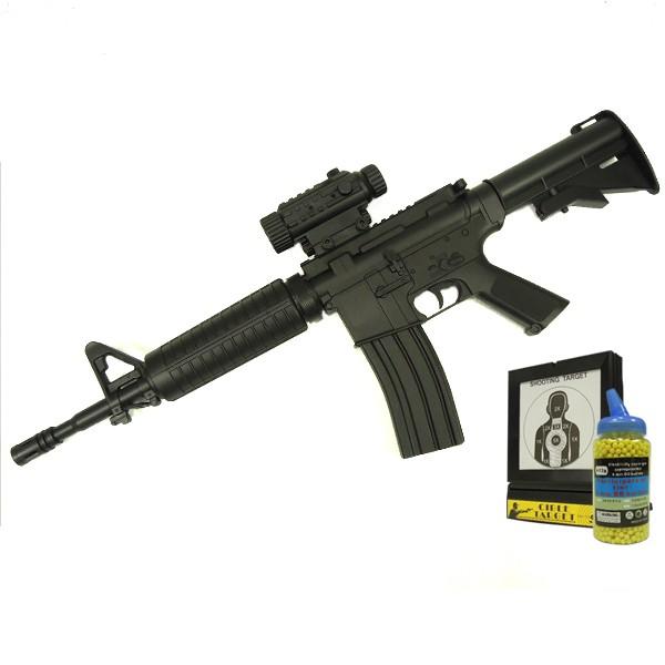 電動ガン BB弾&ターゲット付 D92 コルト M4A1 HOPUP###電動ガン 電動ガン BB弾&ターゲット付 D92 コルト M4A1 HOPUP###電動ガン