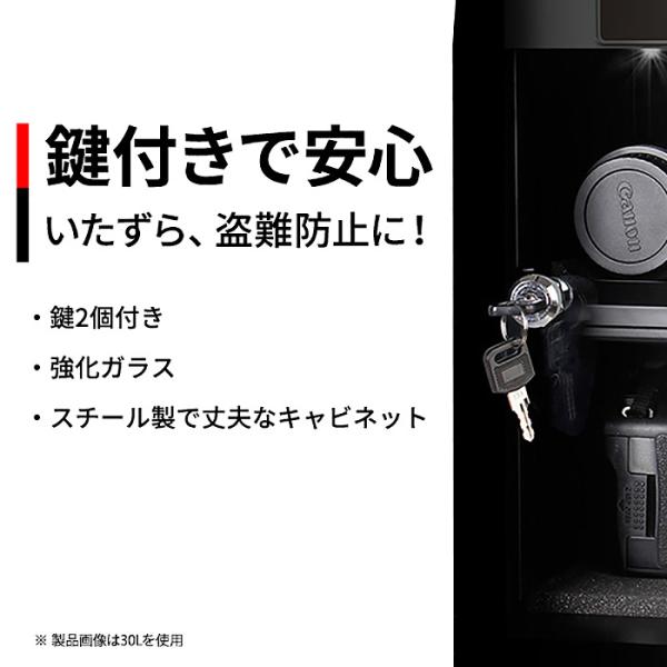 防湿庫 除湿庫 保管庫 容量 送料無料 カビ対策 ドライキャビネット 温度計 液晶湿度 防湿ケース 防湿庫dyc 30 乾燥剤不要 ドライボックス 無振動 収納 静音 ショーケース 30l 機材