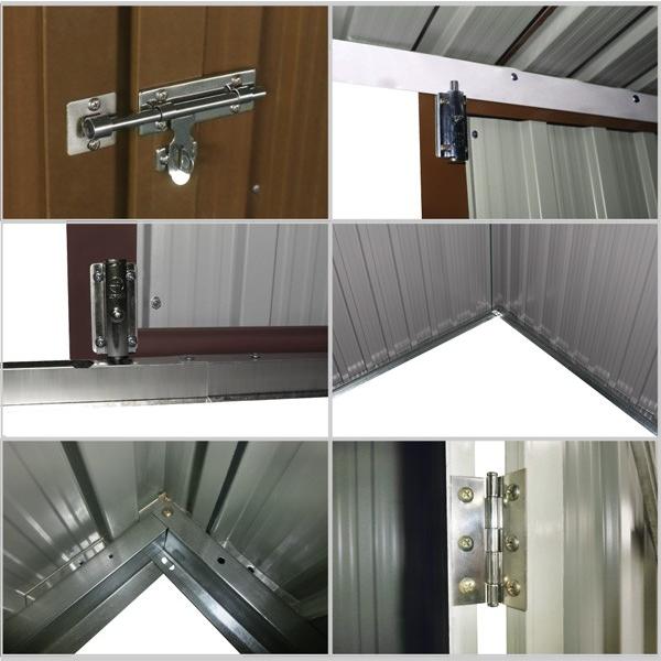 物置 倉庫 スチール物置 欧風 特大 ユーロ物置 倉庫 収納庫 H193 W210 D140cm スチール物置joy B 一撃shop 通販 Paypayモール