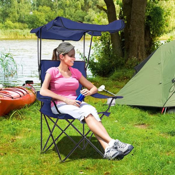 アウトドアチェア屋根付　キャンプ用　スポーツ観戦用 楽天市場】Fengzel Outdoor アウトドア 日よけチェア 屋根付き