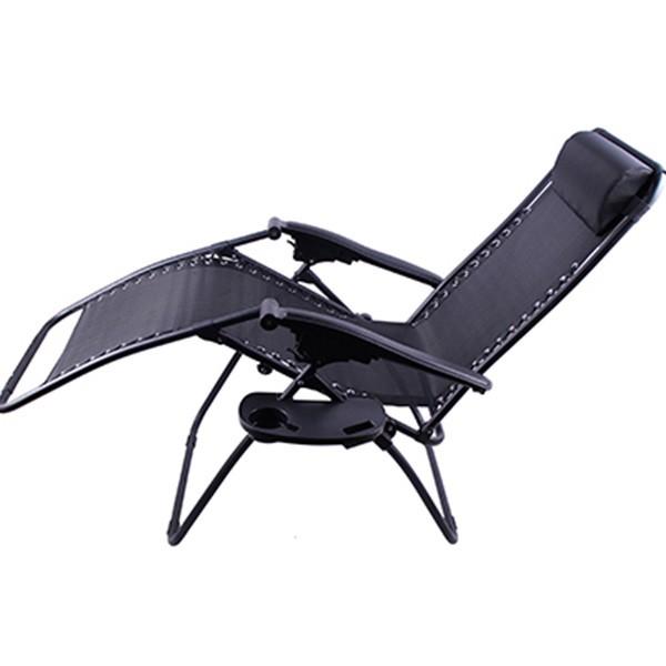 リクライニングチェア サイドテーブル付き アウトドア 椅子 折りたたみ ヘッドレスト 肘掛け付き リクライニング 簡易ベッド ビーチ