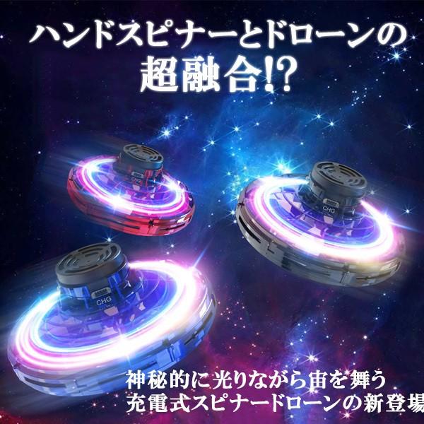 フライングスピナー 回転式 フライングボール 360 回転し シャイニング Ledライト ハンドスピナー おもちゃ 飛行体 玩具 ハンドスピナ998 一撃shop 通販 Paypayモール