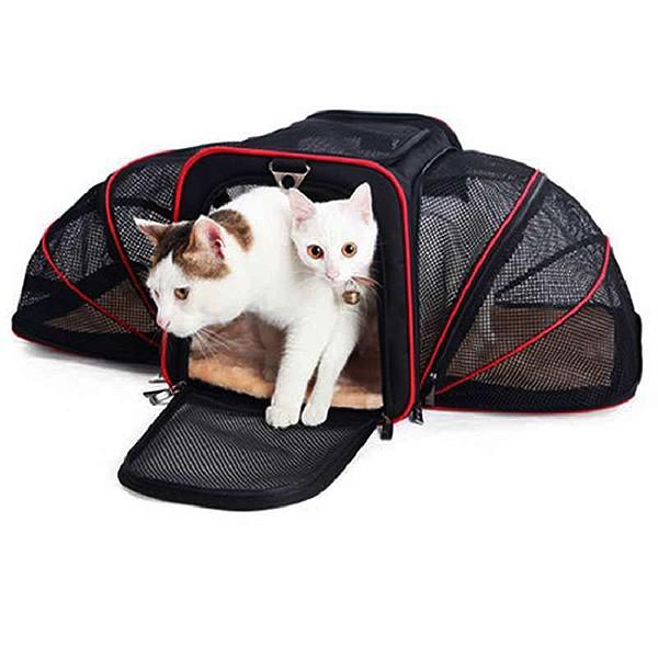 4way ペットキャリー キャリーバッグ バッグ ショルダー ペット テント 小型犬 猫 折り畳み 広がる ケージ サークル ペットバッグcwsd 一撃shop 通販 Paypayモール