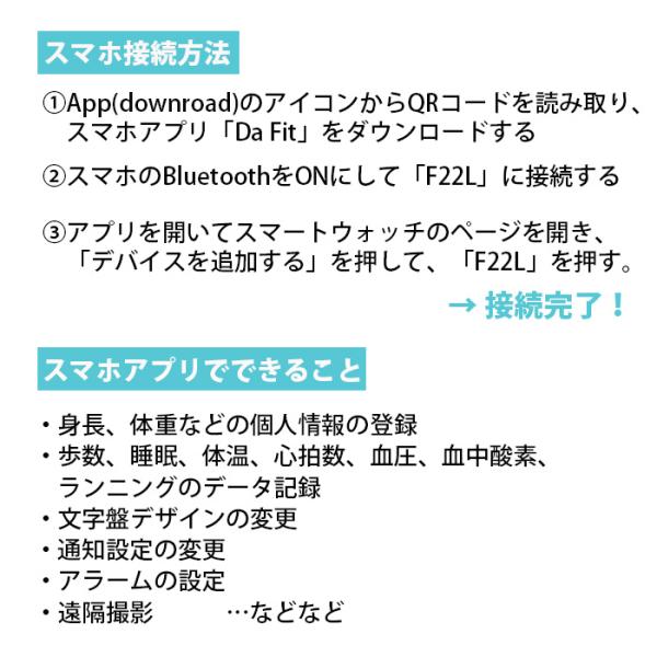 スマートウォッチ 体温測定 血中酸素 円型 1 5インチ 着信通知 血圧測定 睡眠検測 活動量計 心拍計 健康管理 リストバンド Ip67 防水 腕時計 腕時計f22l 一撃shop 通販 Paypayモール
