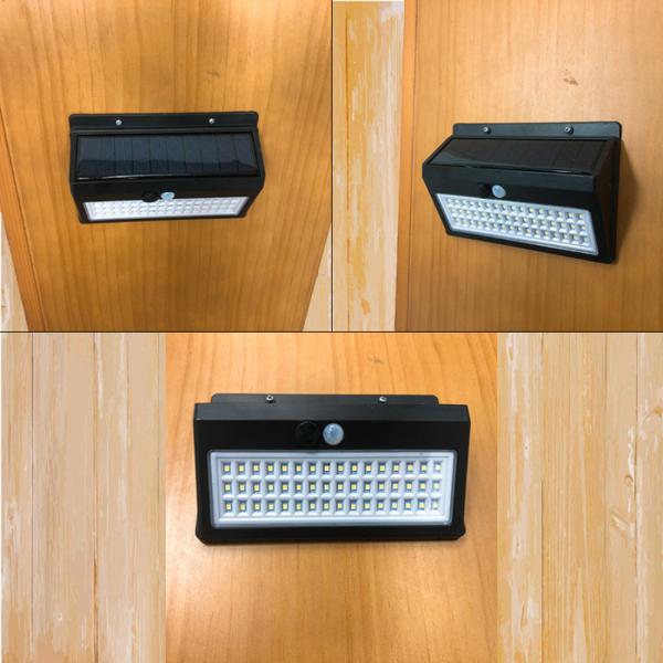 LED センサーライト ソーラーライト 48LED LEDライト 屋外 人感