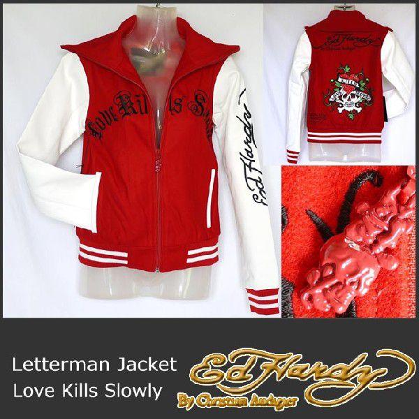 Ed Hardy エドハーディー ジャケット ラブキル/赤 EDHARDY 1070 